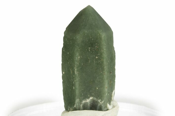 Green Hedenbergite Included Quartz Cluster - Mongolia #331874